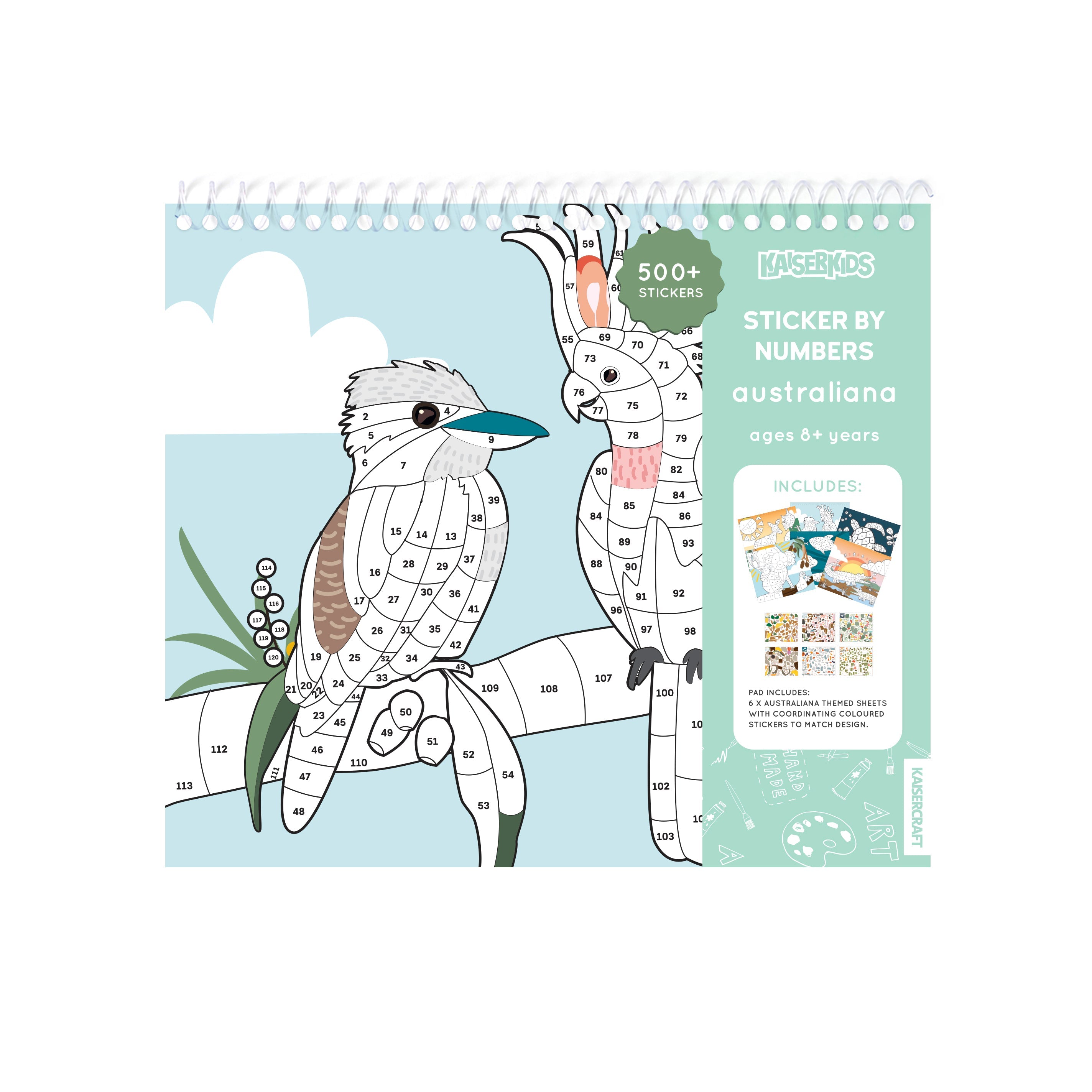 Kaiser Creative Club - Kids Sticker By Number - AUSTRALIANA